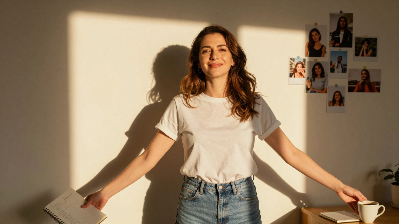 Woman standing in sunlight, symbolizing freedom and healing from a toxic relationship.