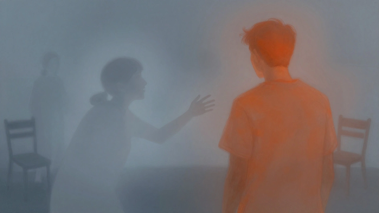 Abstract art showing anxious and avoidant attachment styles