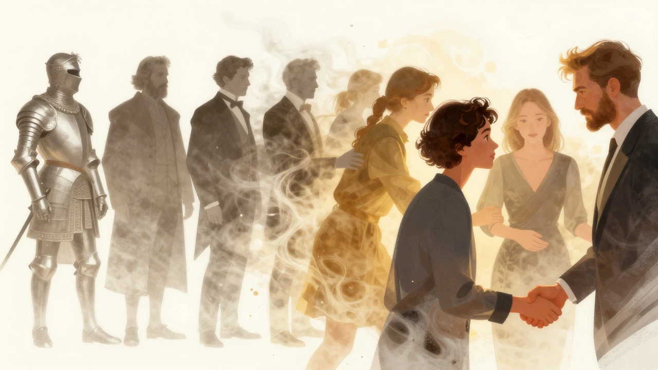 Evolution from old aristocracy to modern character traits