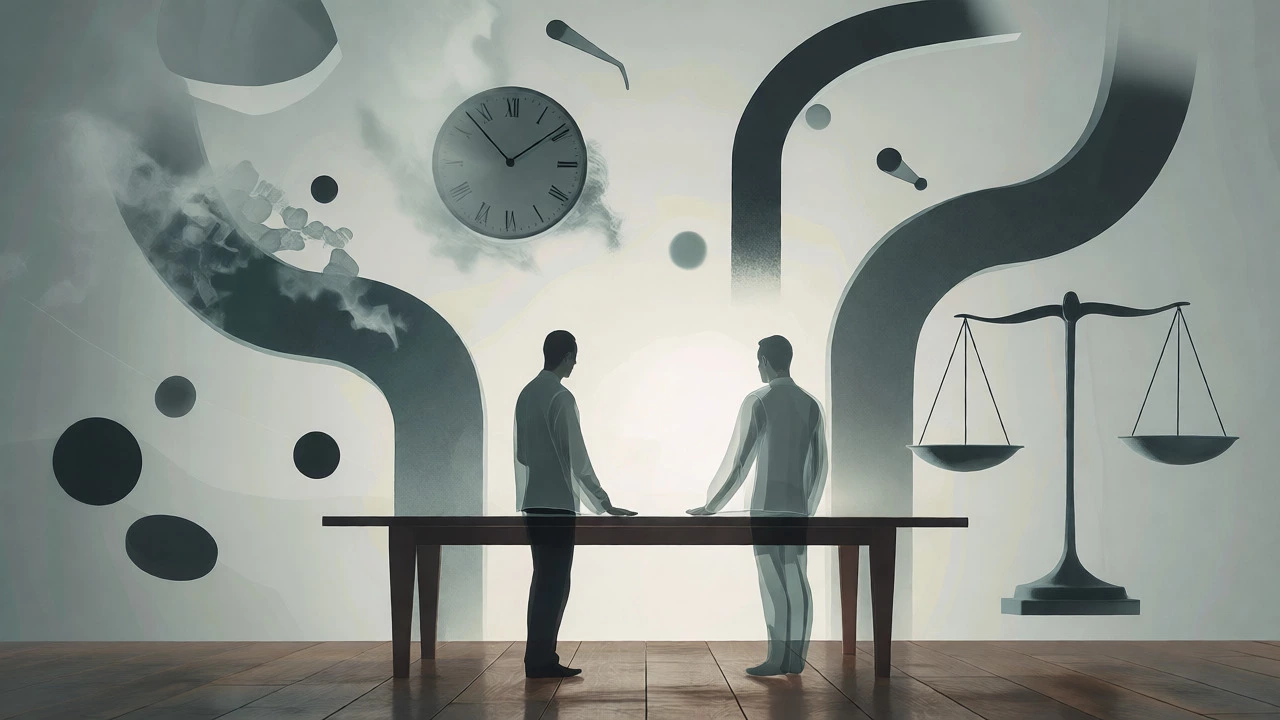 Abstract visualization of relationship boundaries and agreements